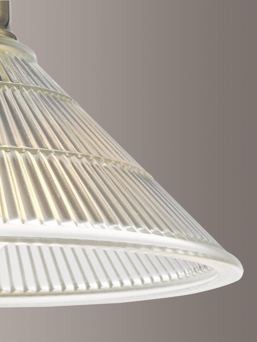 Där Boyd semi-flush prismatic glass ceiling light (British brand)