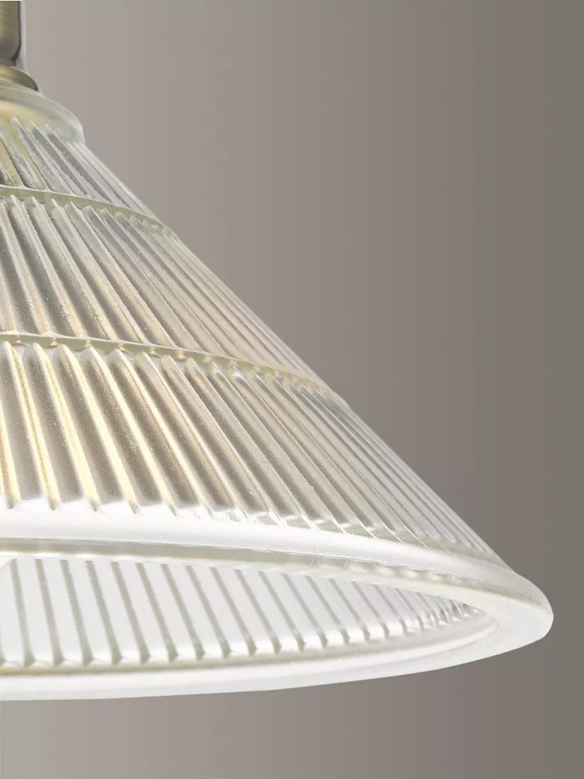 Där Boyd semi-flush prismatic glass ceiling light (British brand)