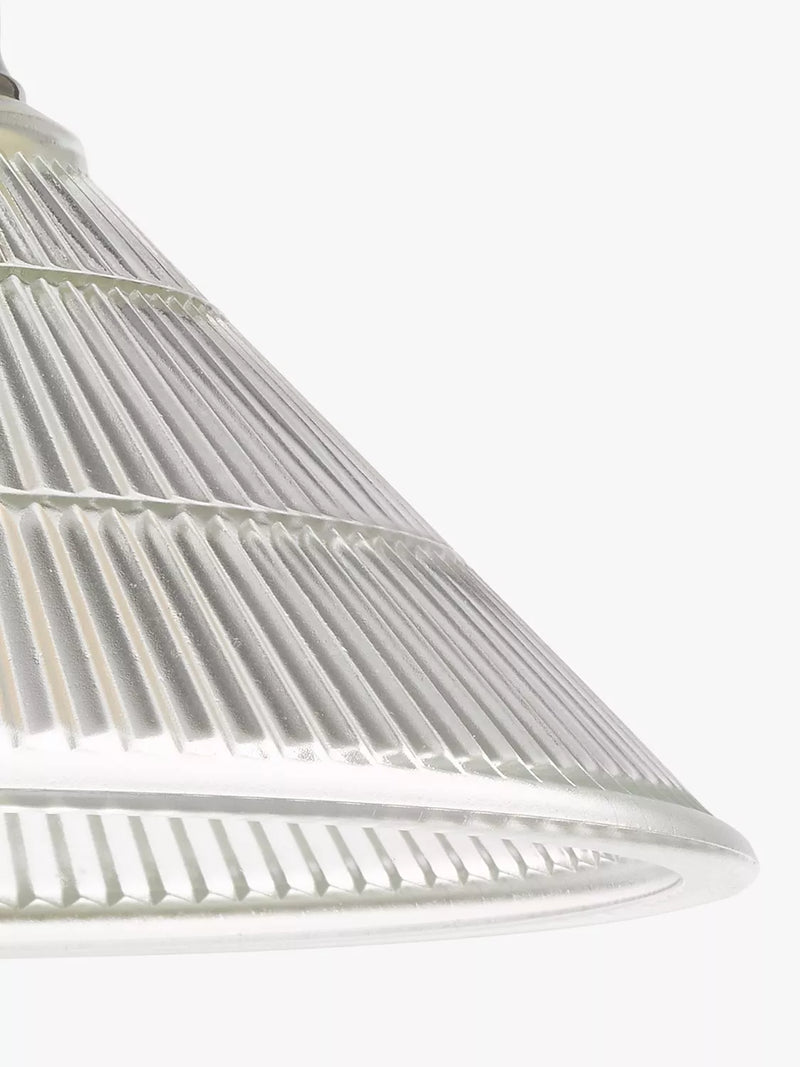 Där Boyd semi-flush prismatic glass ceiling light (British brand)