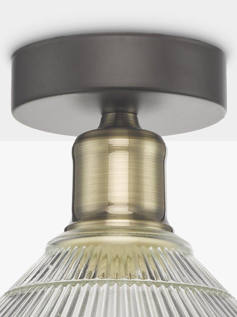 Där Boyd semi-flush prismatic glass ceiling light (British brand)