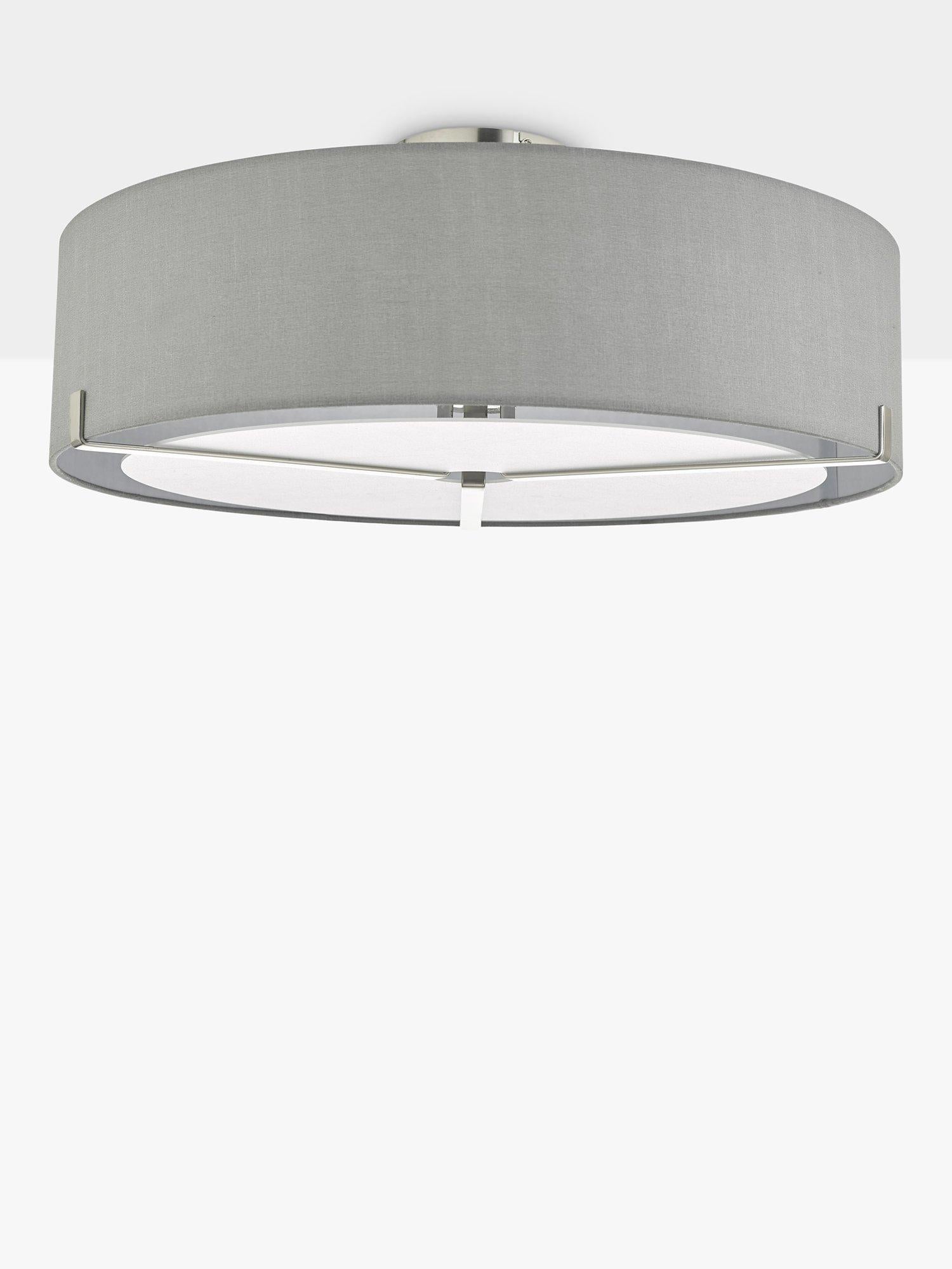 Där diffuser semi flush ceiling light satin chrome, imported from the UK