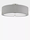 Där diffuser semi flush ceiling light satin chrome, imported from the UK