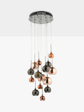 Där Aurellia 15 pendant cluster ceiling light copper bronze, imported from the UK