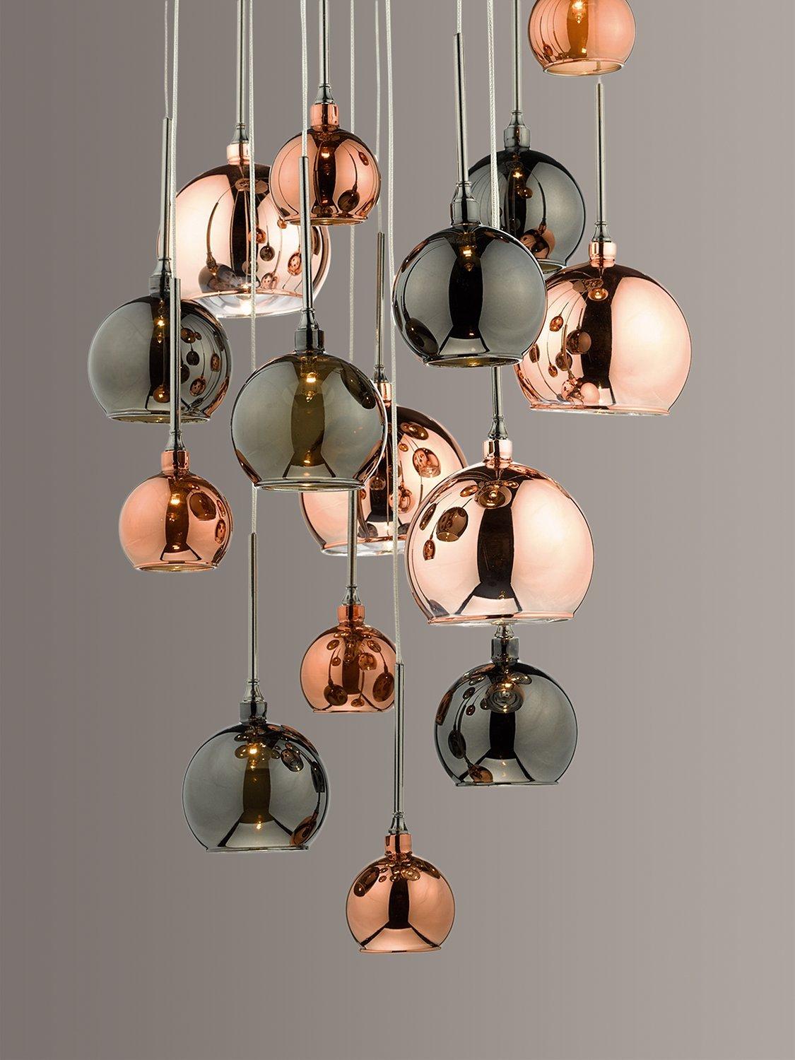 Där Aurellia 15 pendant cluster ceiling light copper bronze, imported from the UK
