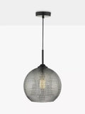 Där Soren textured glass ceiling light smoke finish (British brand)