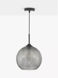Där Soren textured glass ceiling light smoke finish (British brand)