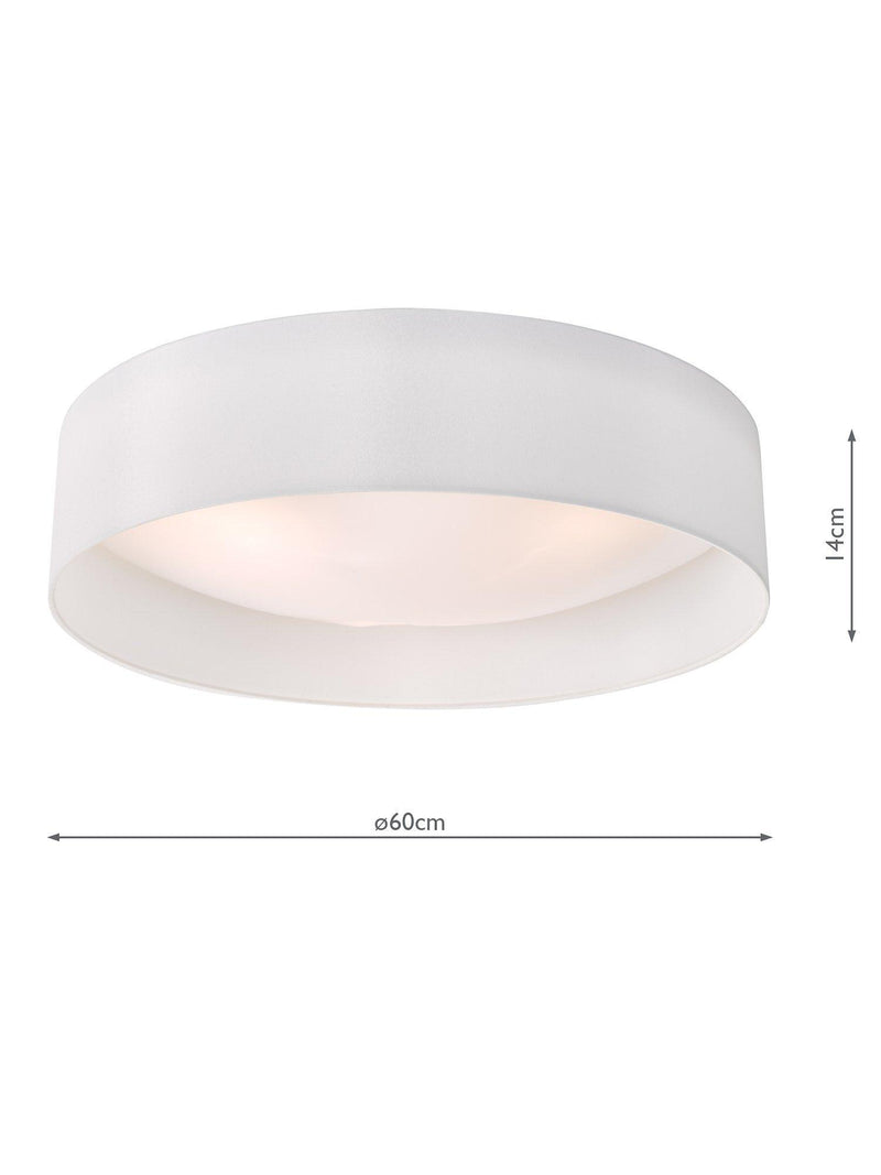 Där Nysa semi flush ceiling light 60cm - British product