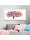 John Lewis framed print Tree of Hearts Pink/Multi 56x111cm - British product