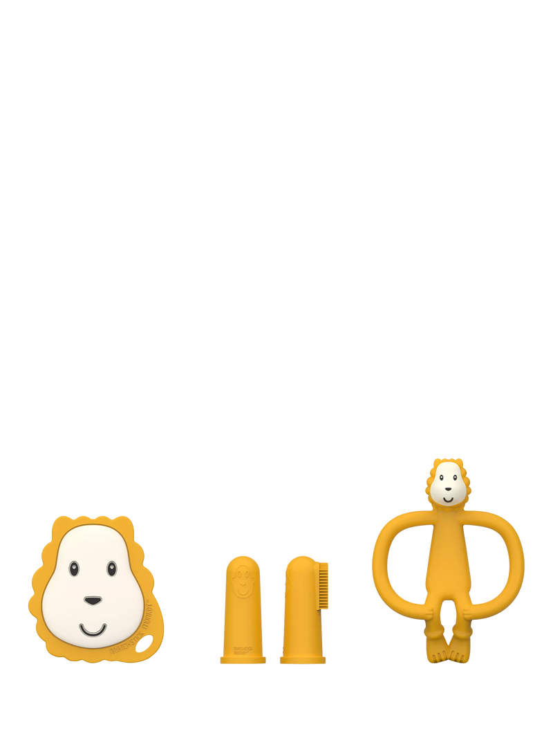 Matchstick Monkey lion teething set (British brand)