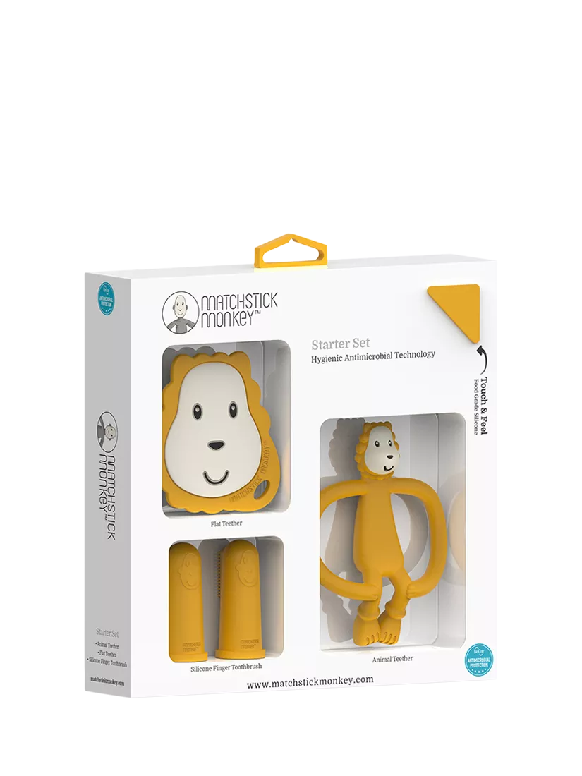 Matchstick Monkey lion teething set (British brand)