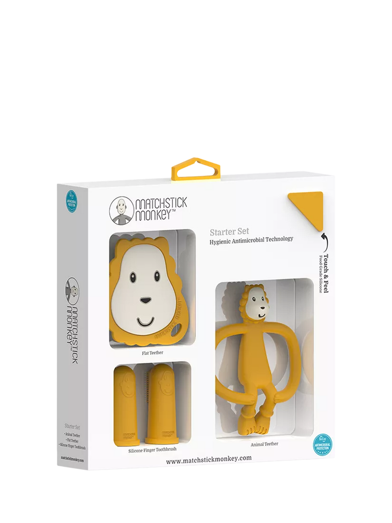 Matchstick Monkey lion teething set (British brand)