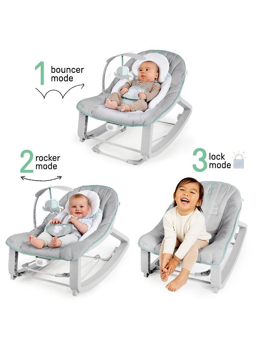 Ingenuity 3-in-1 bounce and rock seat for babies up to 40 pounds, UK version