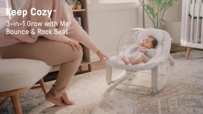Ingenuity 3-in-1 bounce and rock seat for babies up to 40 pounds, UK version