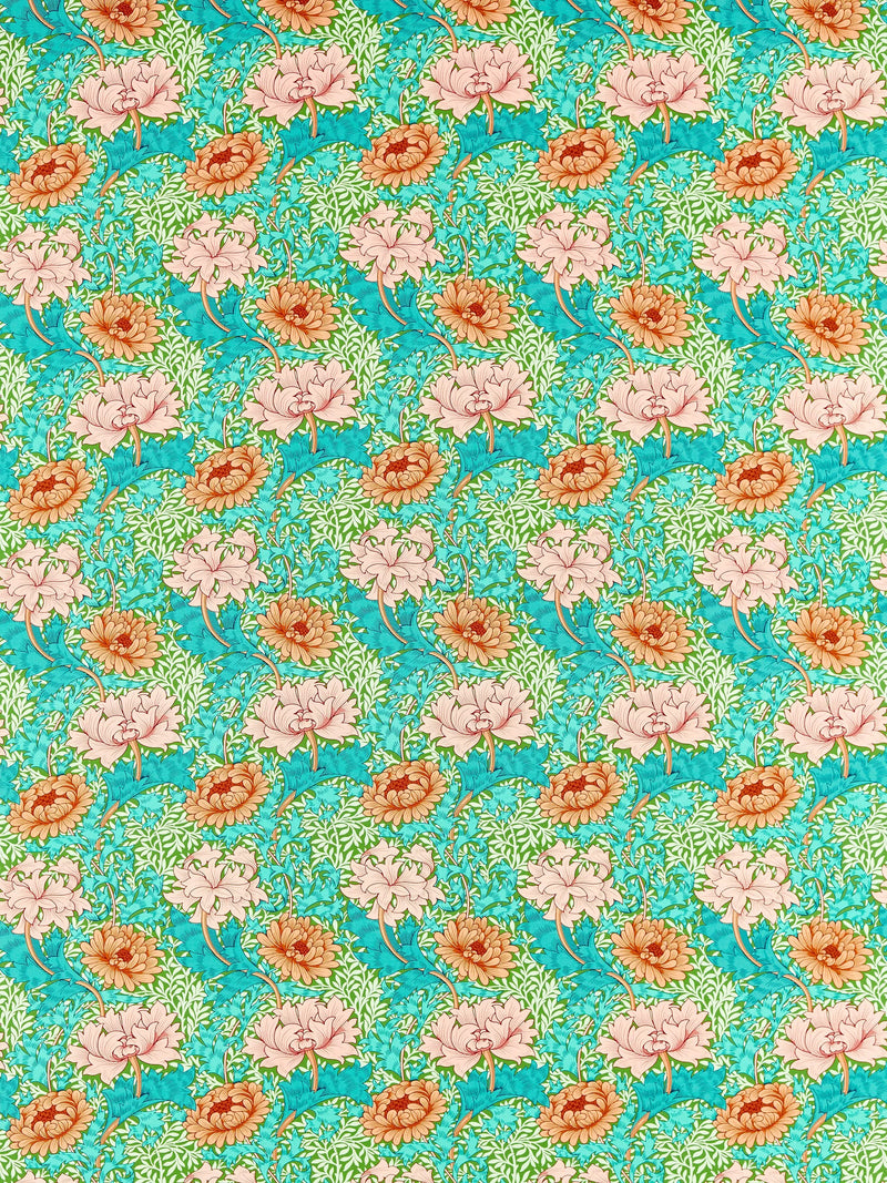 Morris & Co Chrysanthemum furnishing fabric - British product