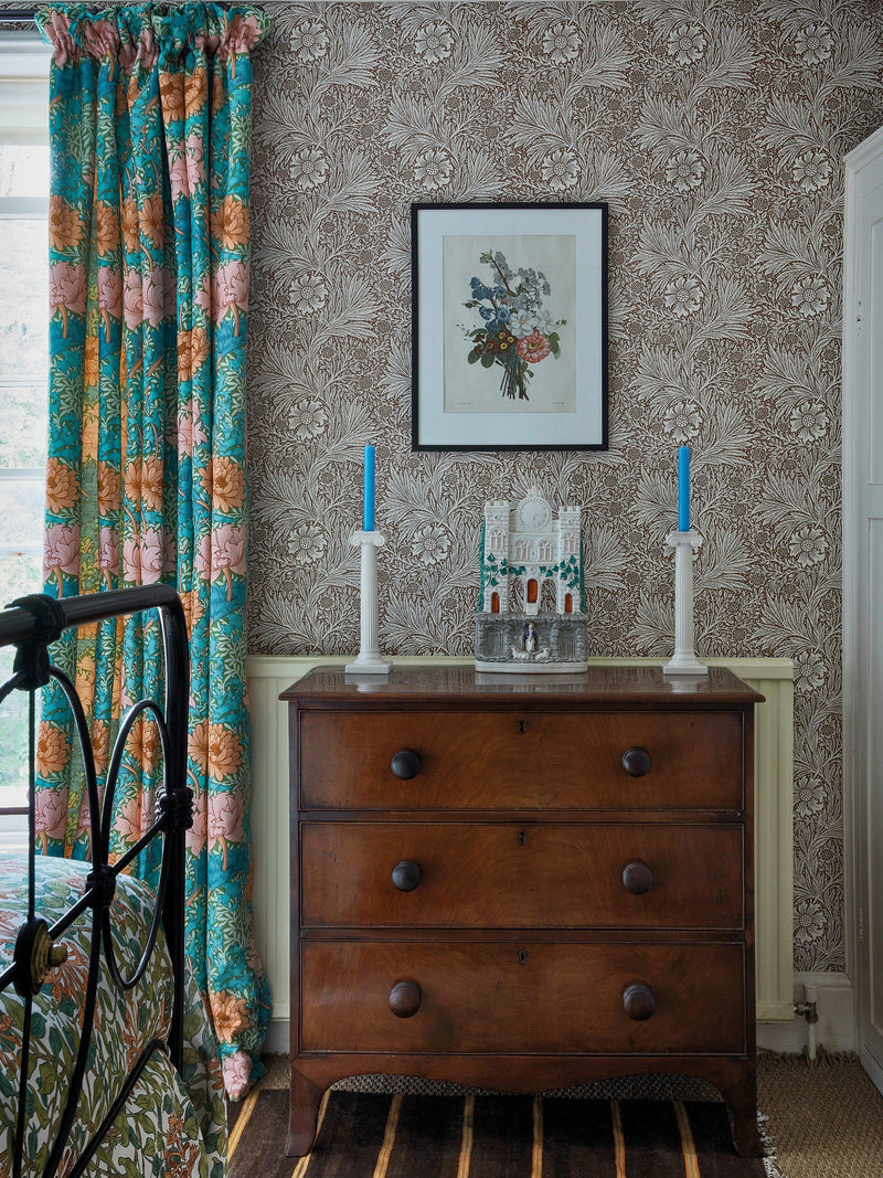 Morris & Co Chrysanthemum furnishing fabric - British product
