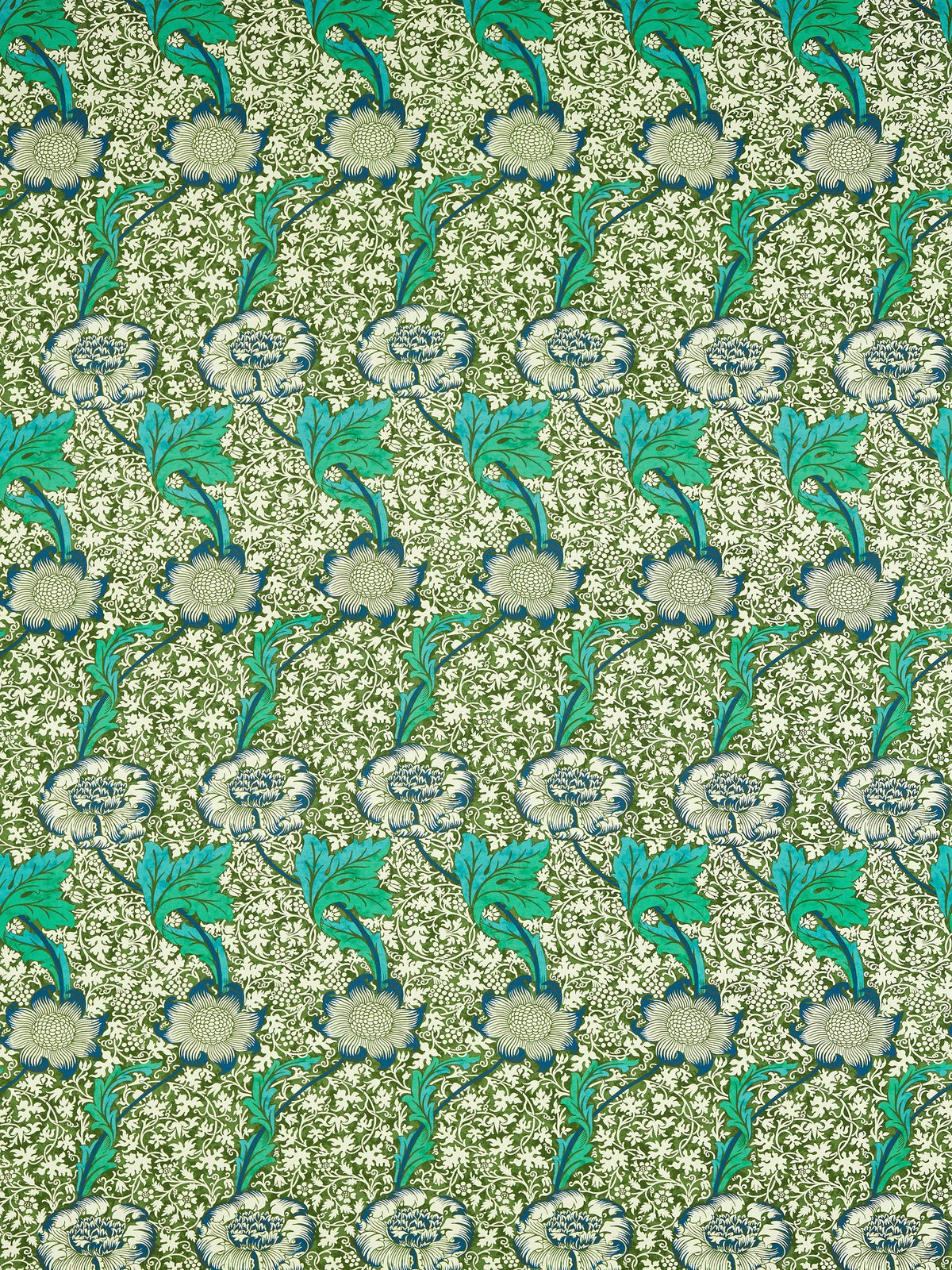 Morris & Co. Kennet pattern furnishing fabric, imported from the UK