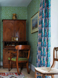 Morris & Co. daffodil pattern furnishing fabric cotton linen, imported from the UK
