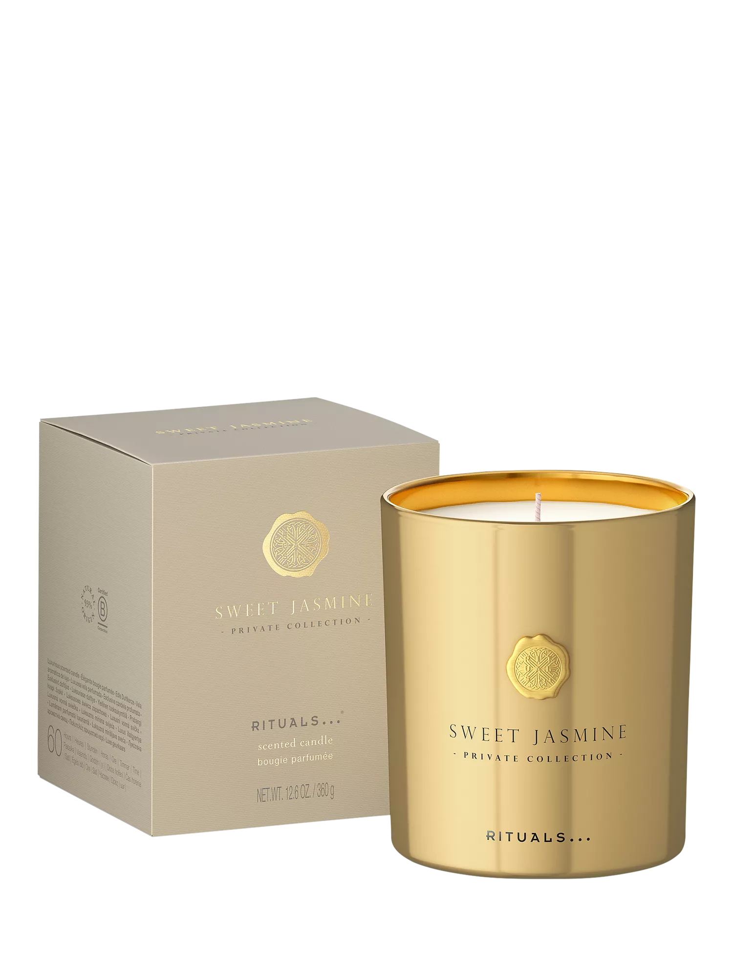 Rituals Sweet Jasmine scented candle 360g, imported from the UK