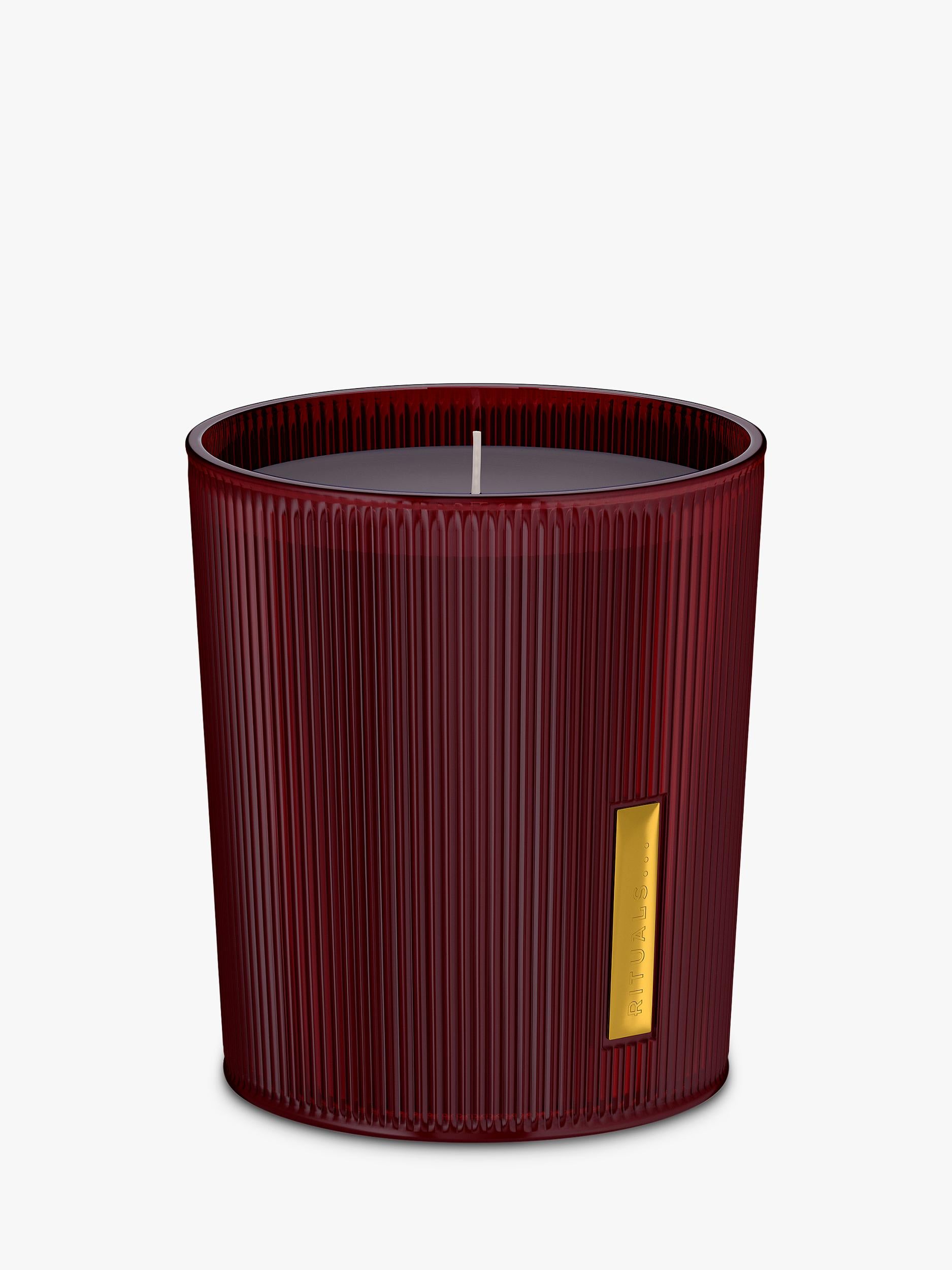 Rituals Ayurvedic scented candle with Indian rose and sweet almond oil, 290g, imported from the UK