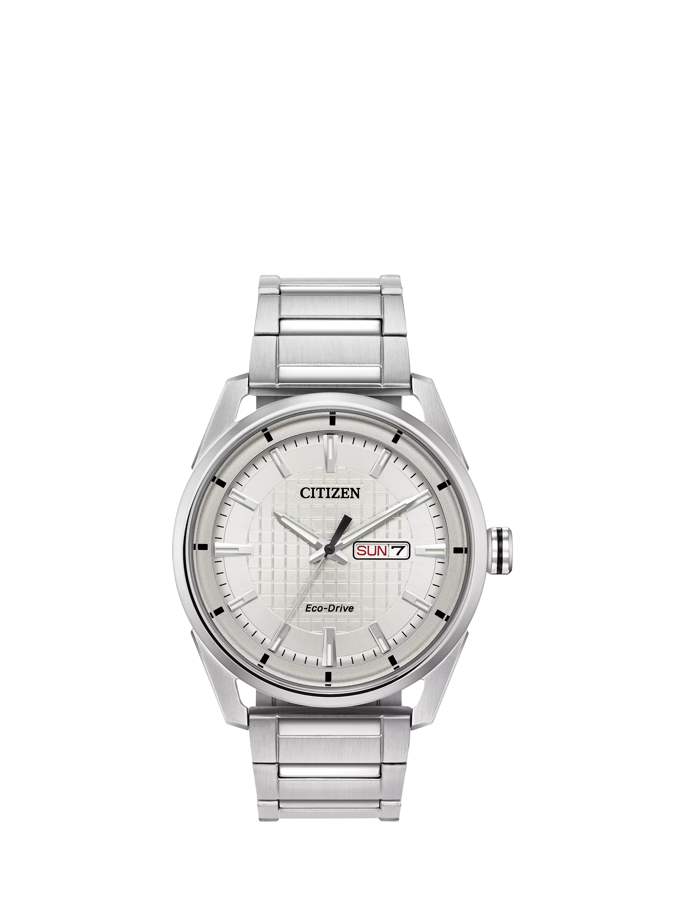 Citizen Eco-Drive watch silver dial 42mm - British product