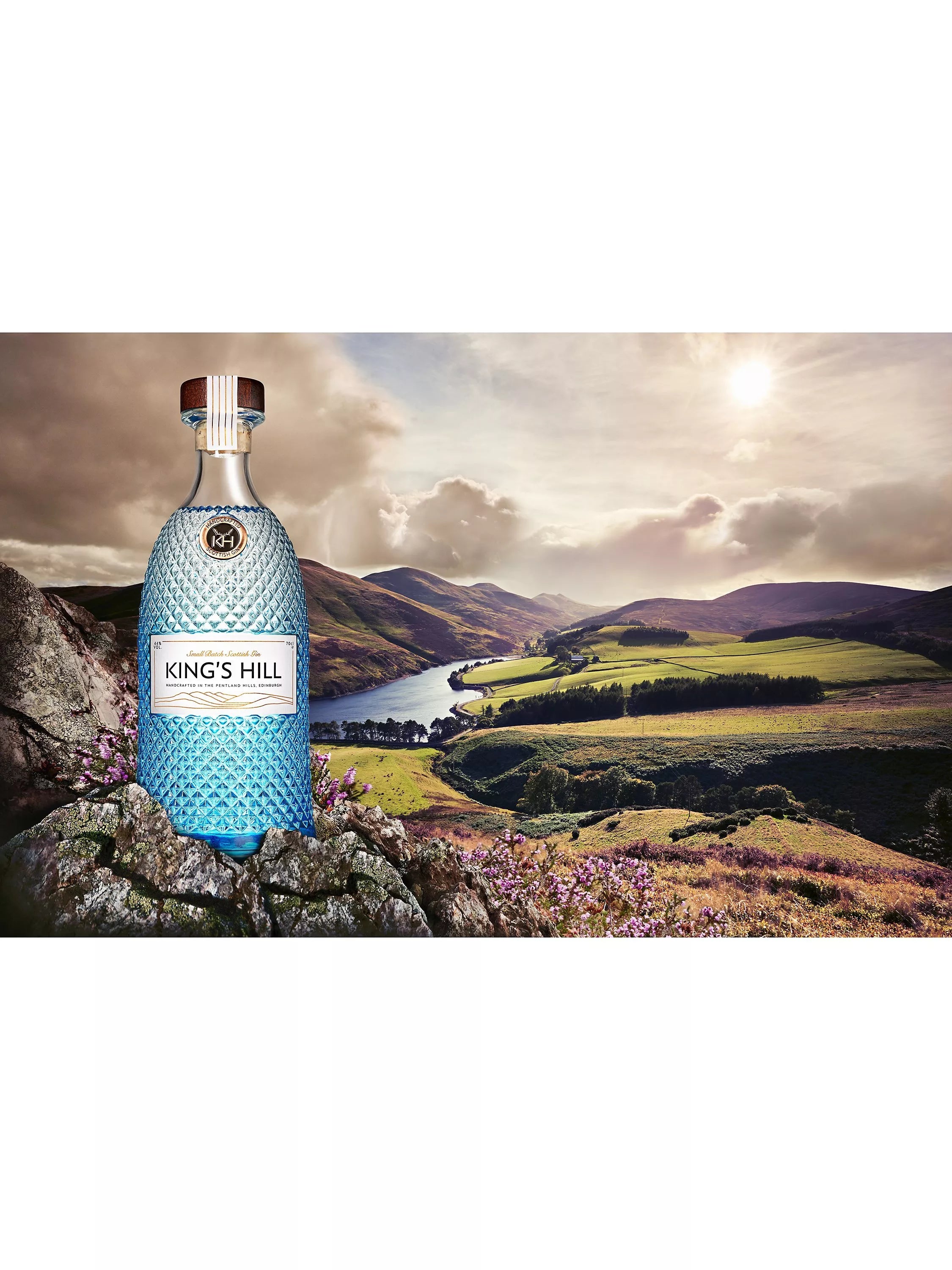 King's Hill dry gin 70cl - British product