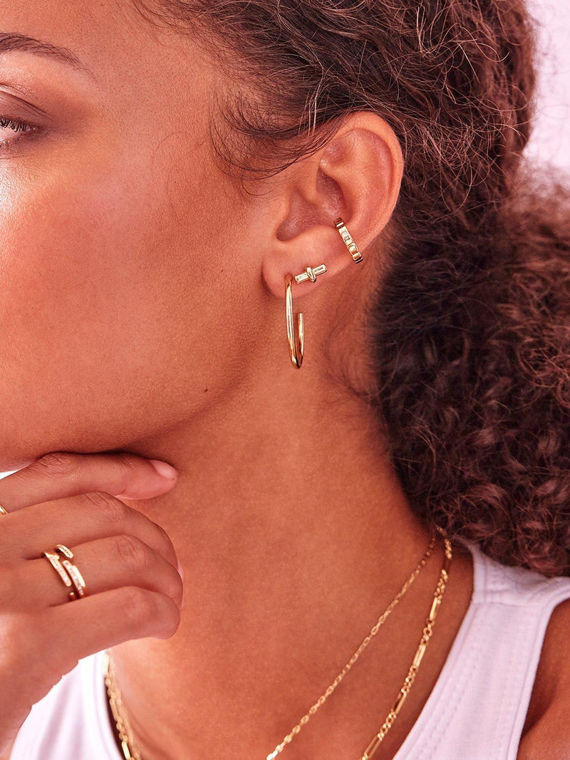Estella Bartlett large hoop earrings 30mm (British brand)