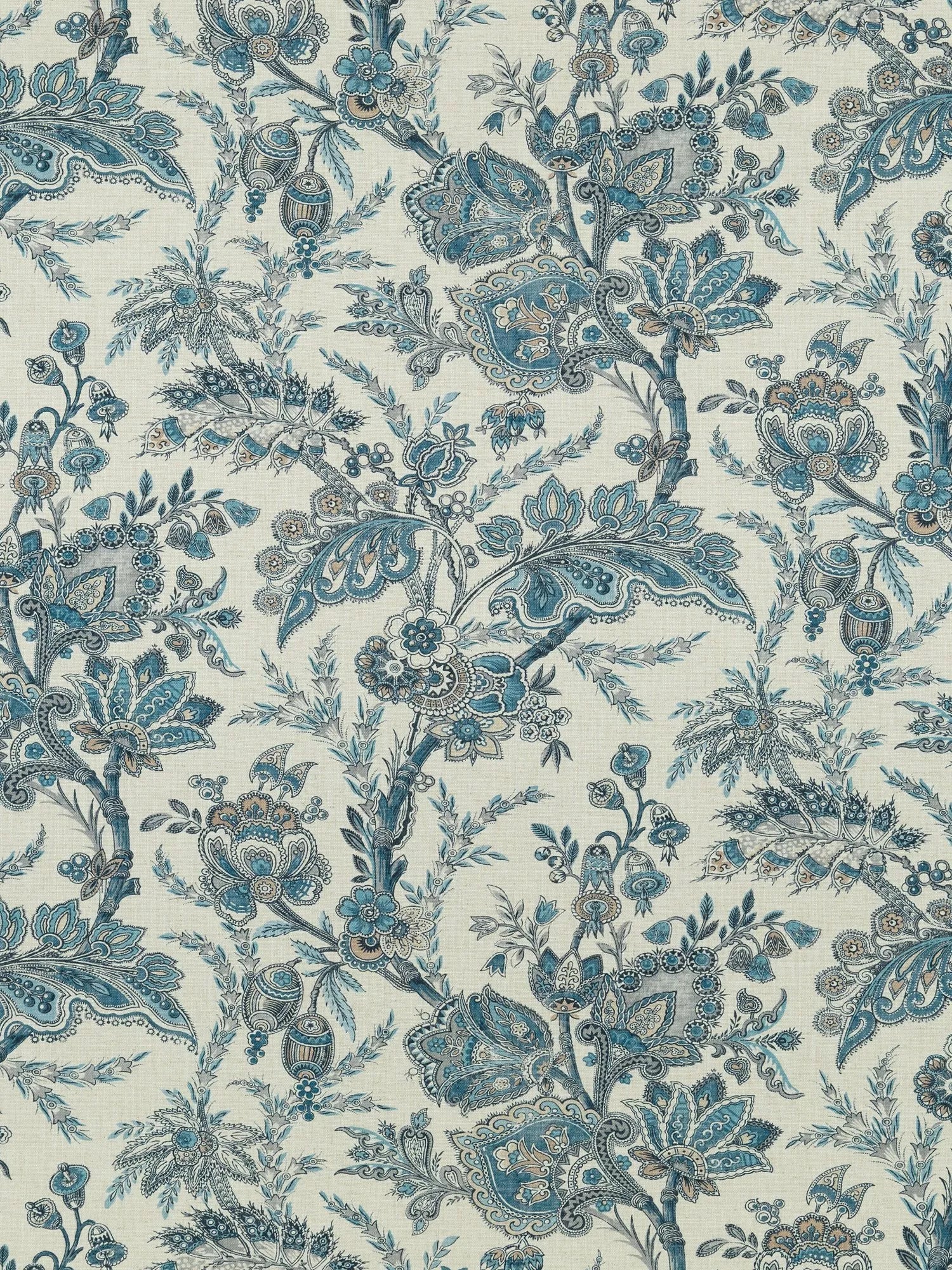 GP & J Baker Jewel Indienne furnishing fabric - British product