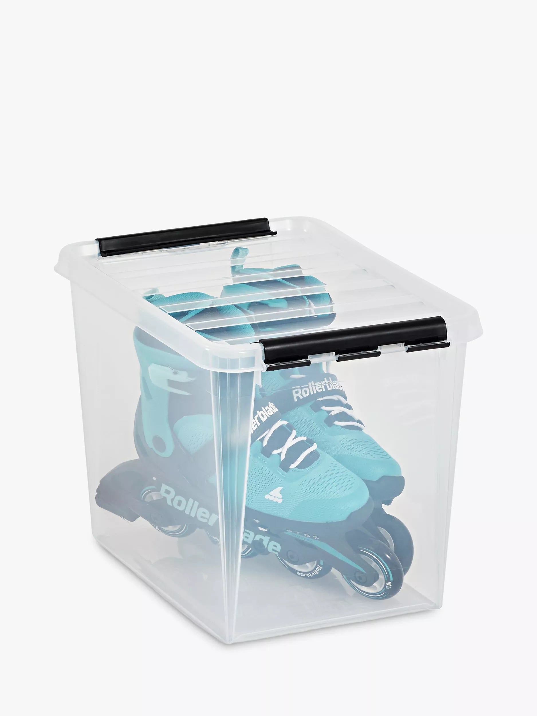 SmartStore plastic storage box 25L with lid, imported from the UK