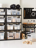 SmartStore plastic storage box 70L with lid, imported from the UK