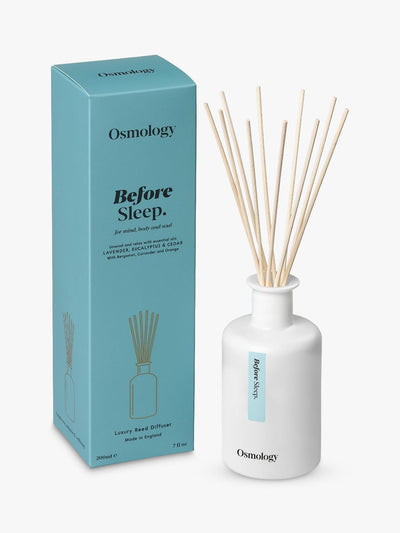 Lavender, Eucalyptus & Cedar Scented Reed Diffuser, 200ml, Glass Vessel
