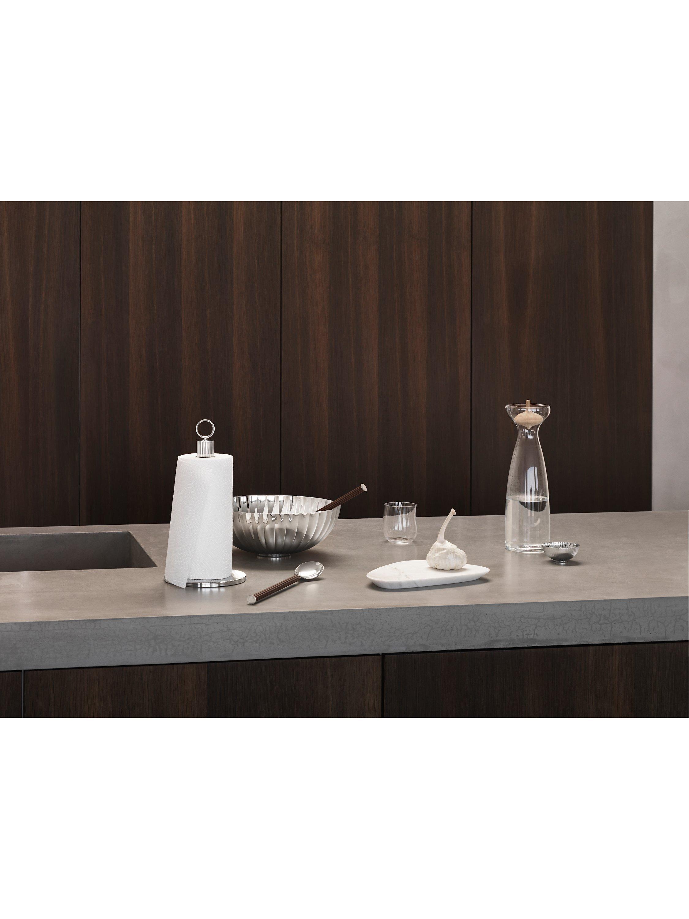 Georg Jensen Bernadotte stainless steel kitchen roll holder, UK version