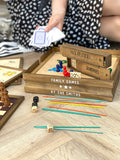 Solesmith Personalised Family Games Set wooden board game box (British brand)