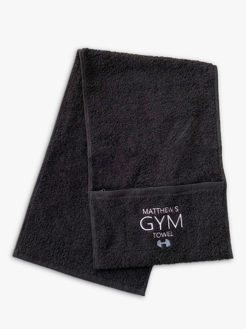Solesmith personalised cotton gym towel (British brand)