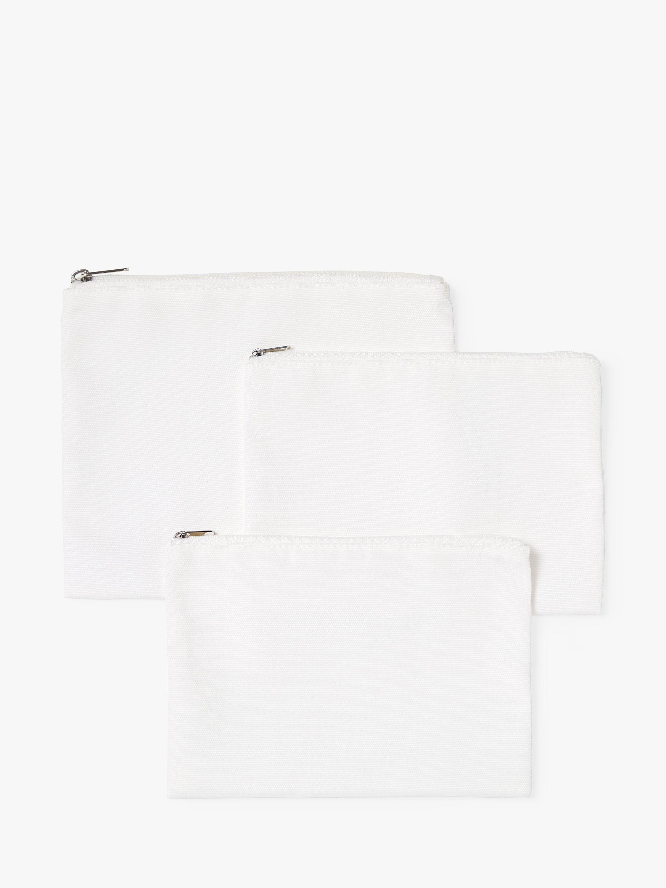 Cricut white canvas cosmetic bag blank, medium and large sizes, UK version