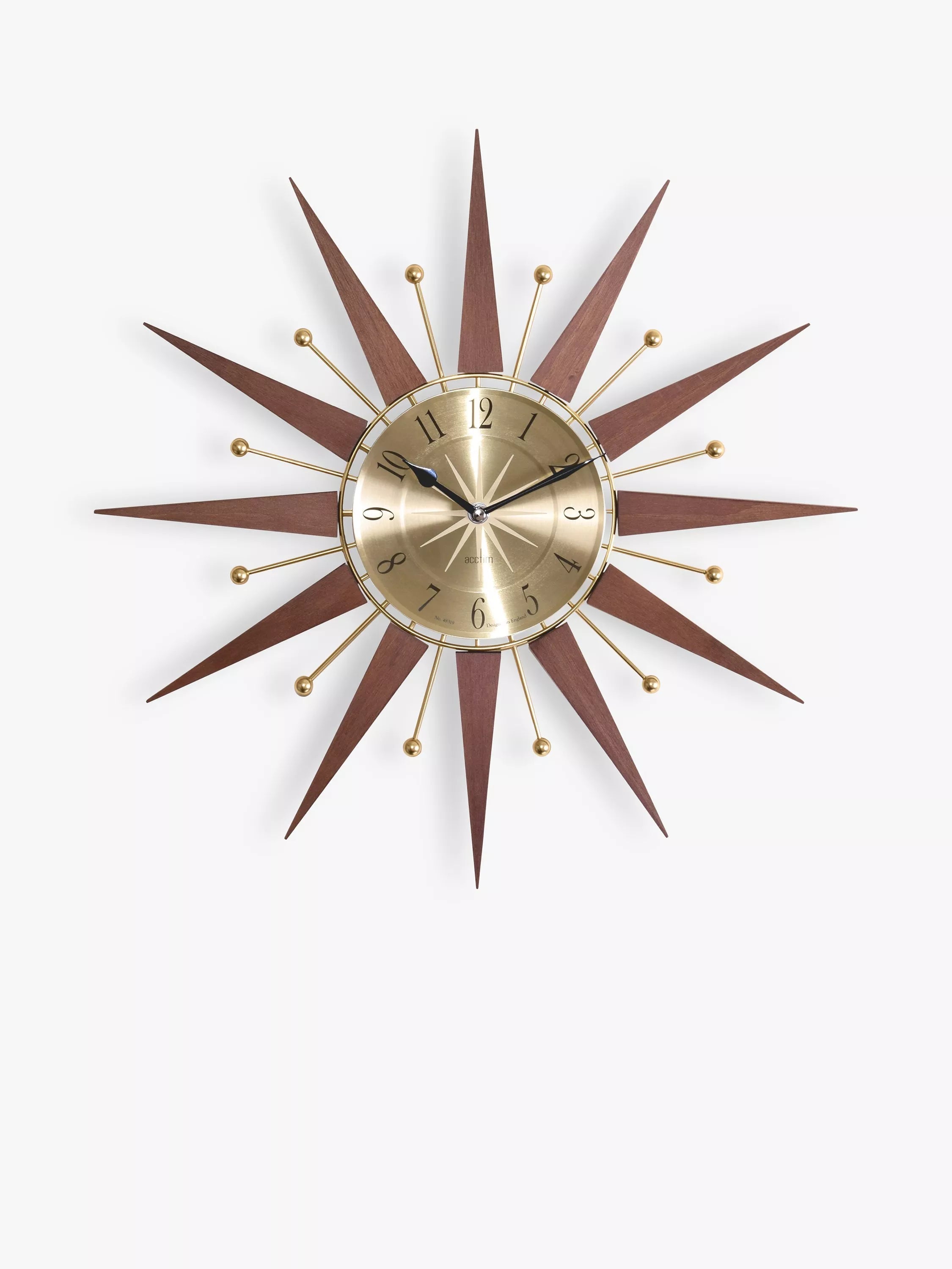 Acctim wall clock Woolcot natural 49cm - British product