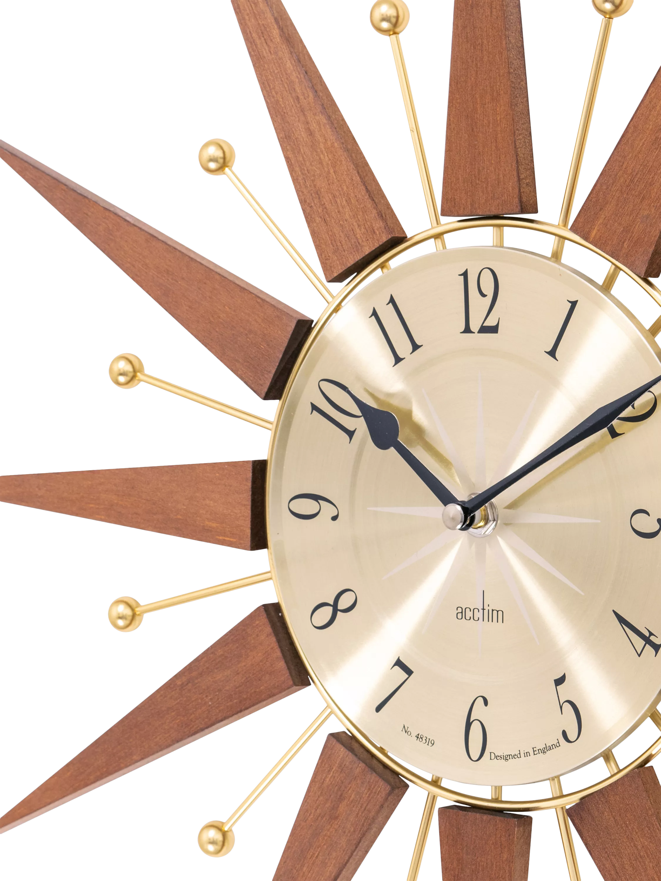 Acctim wall clock Woolcot natural 49cm - British product