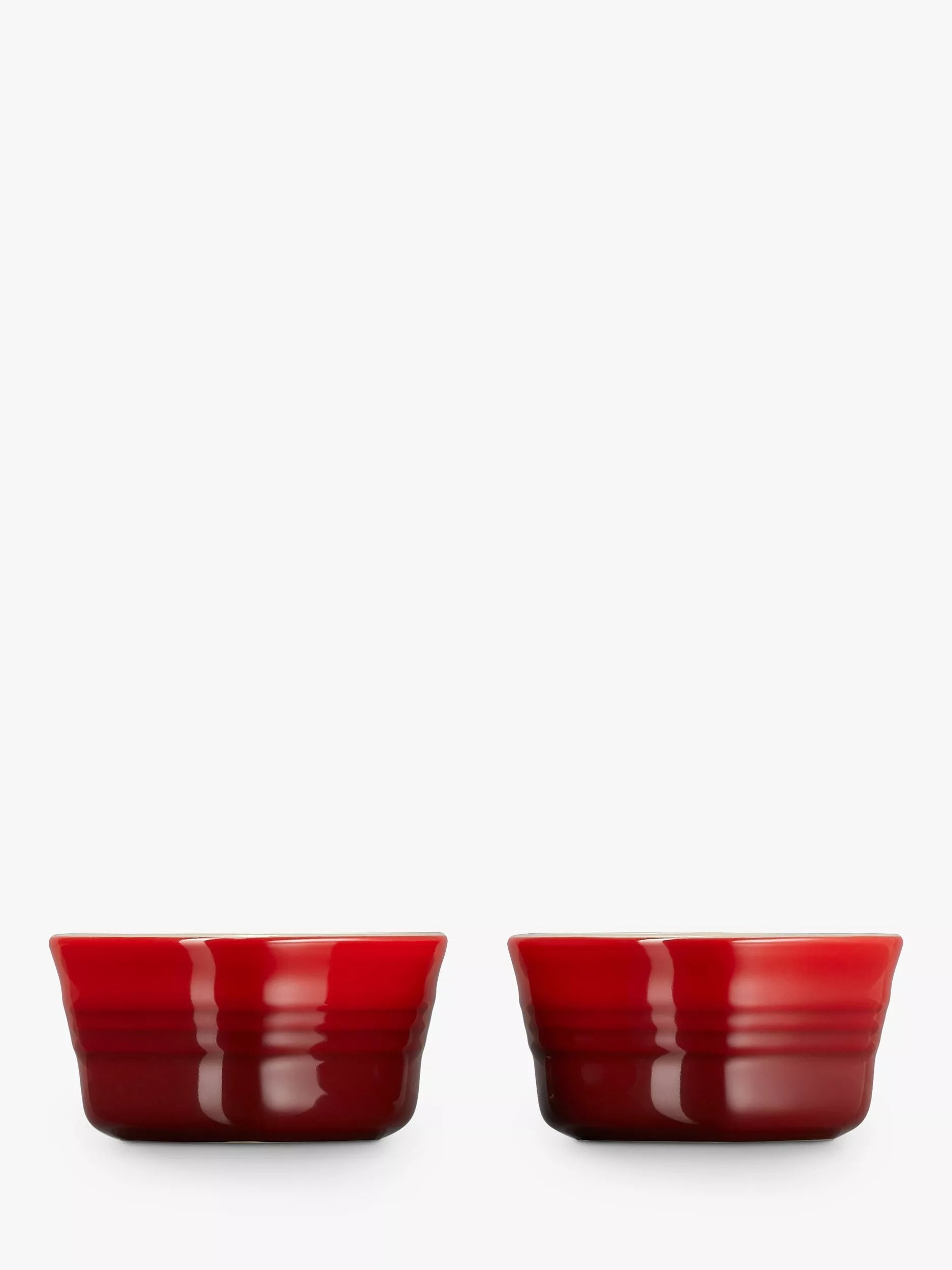 Le Creuset heart ramekins set of 2, red, imported from the UK