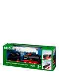 BRIO battery-operated steaming train toy (British brand)