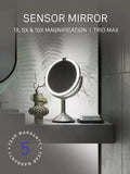 Simplehuman Sensor Trio Max mirror brushed stainless steel - British product
