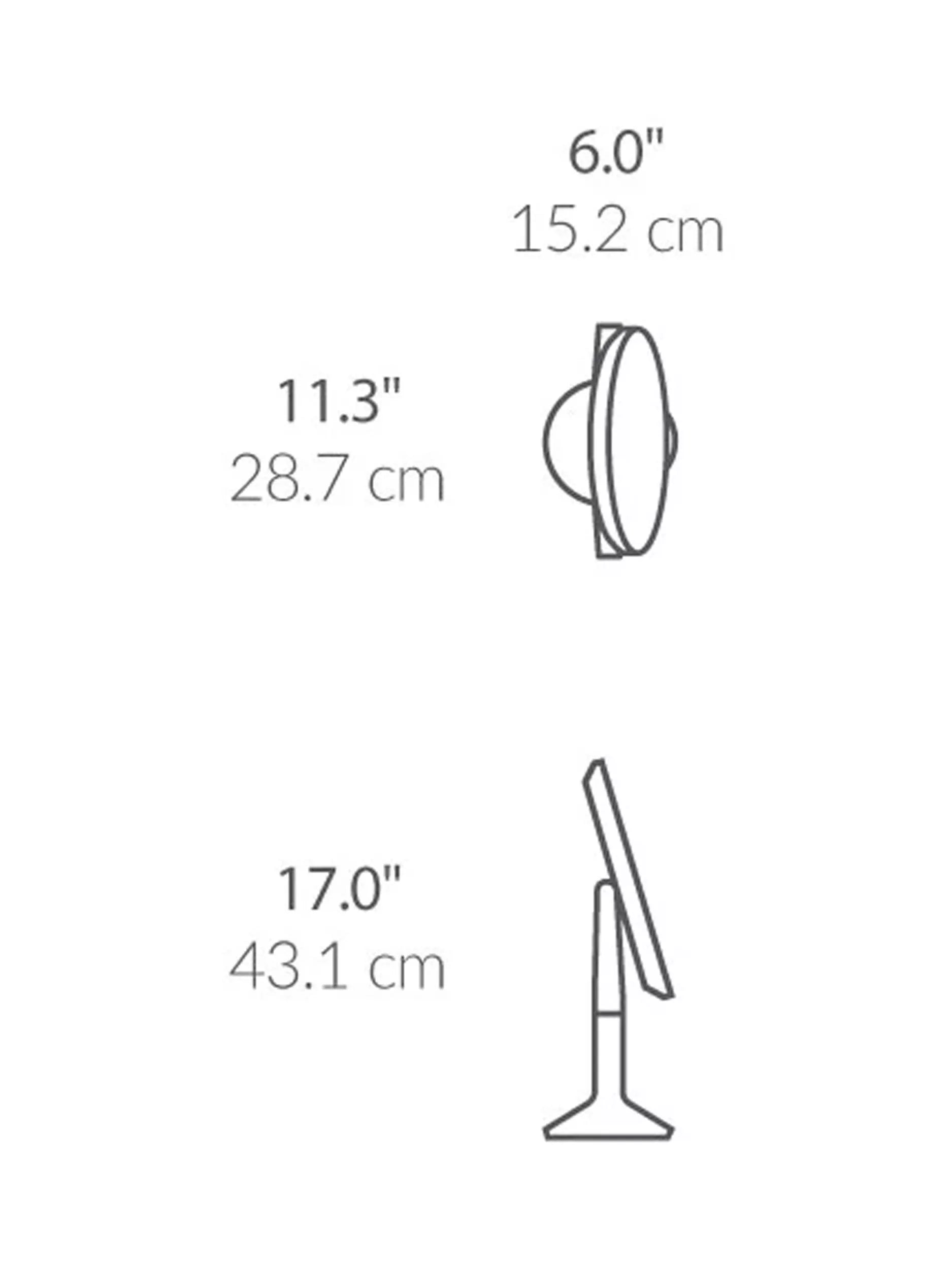 Simplehuman Sensor Trio Max mirror brushed stainless steel - British product