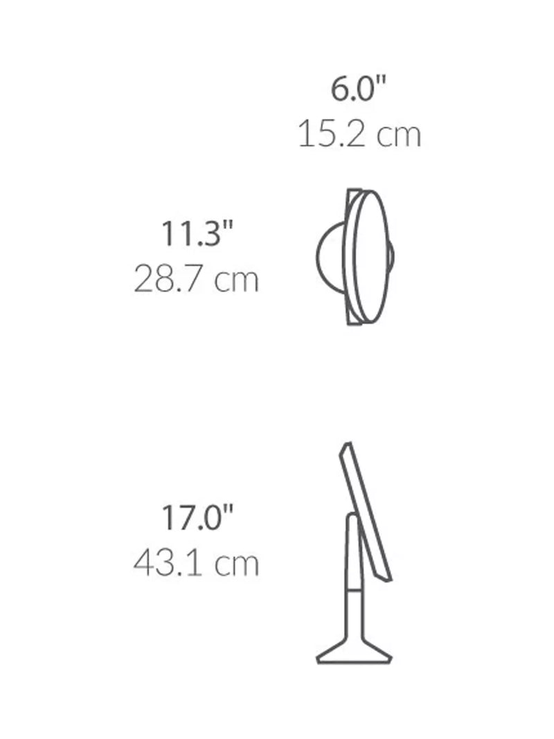 Simplehuman Sensor Trio Max mirror brushed stainless steel - British product