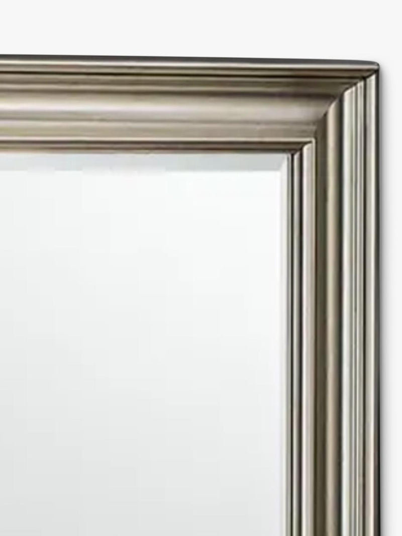 Yearn ribbed rectangular wall mirror 69x94cm (British brand)