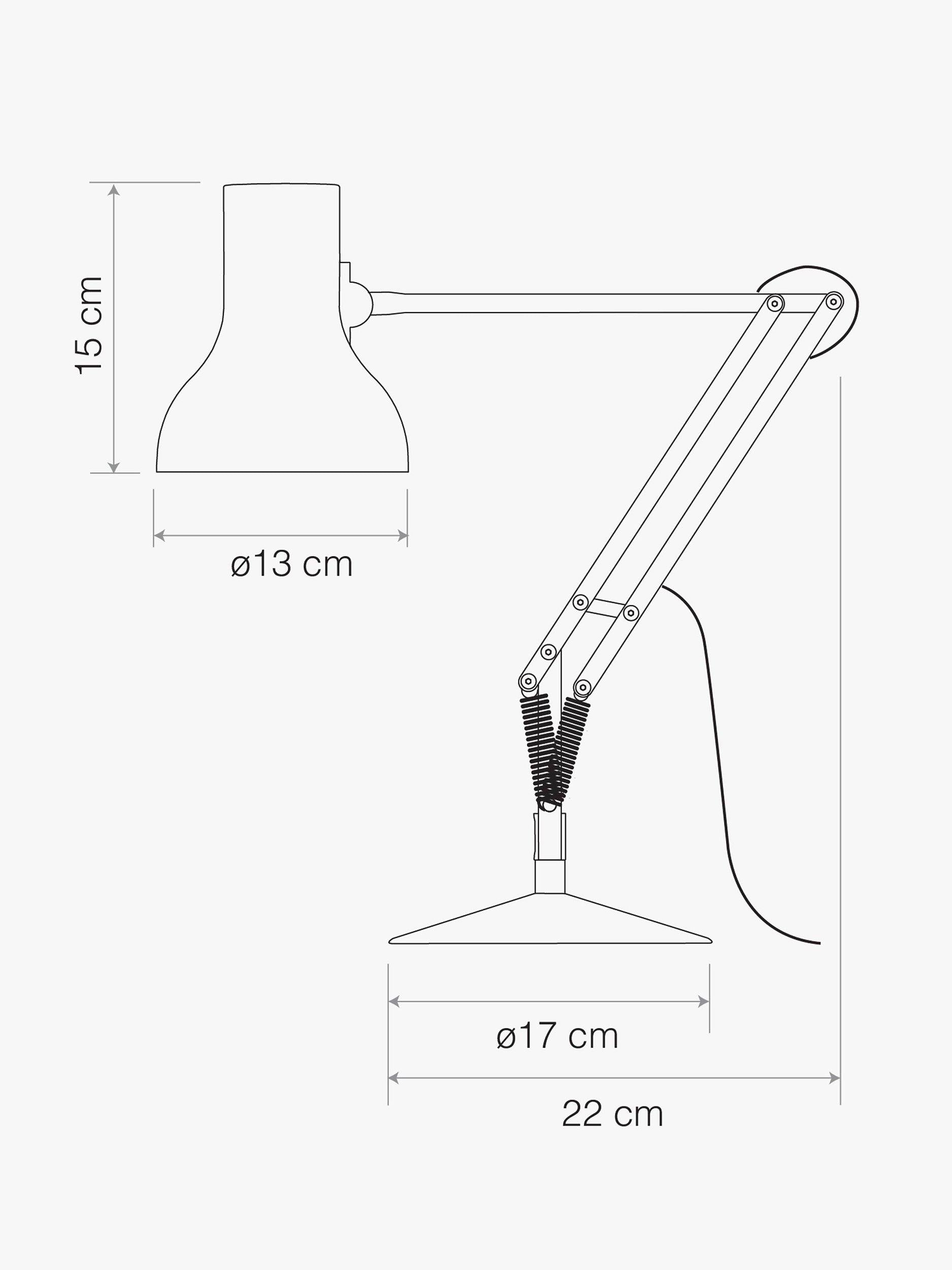 Anglepoise Type 75 Mini Desk Lamp, imported from the UK