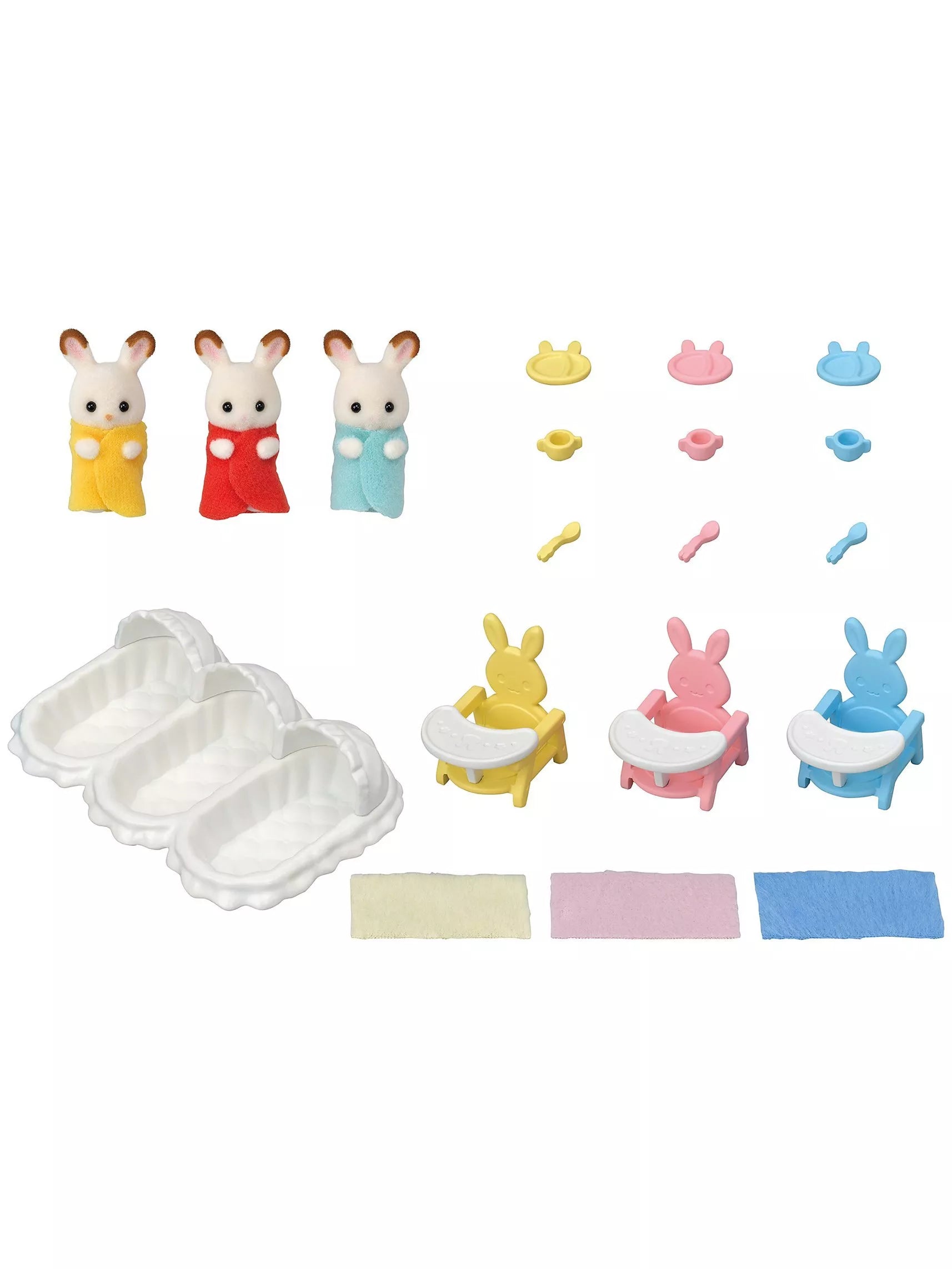 Sylvanian Families Triplets Care Set, imported from the UK