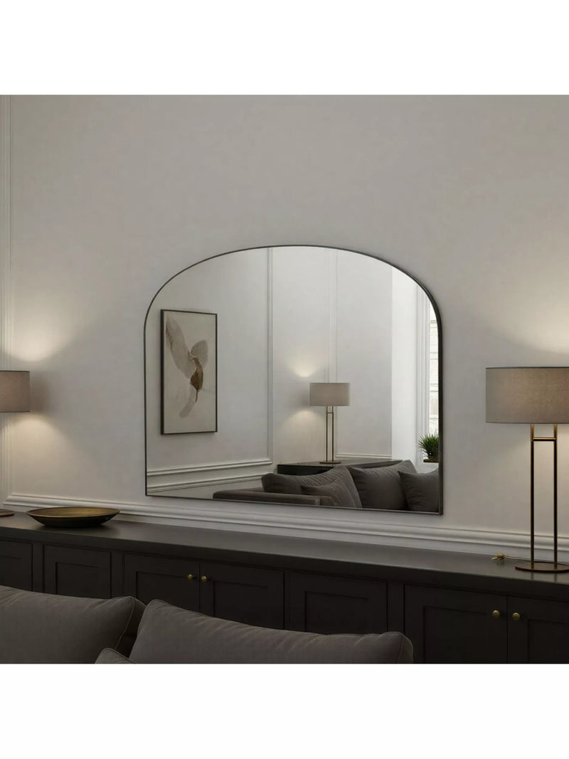 Yearn Gilt Wood Framed Overmantel Wall Mirror, 70 x 92cm
