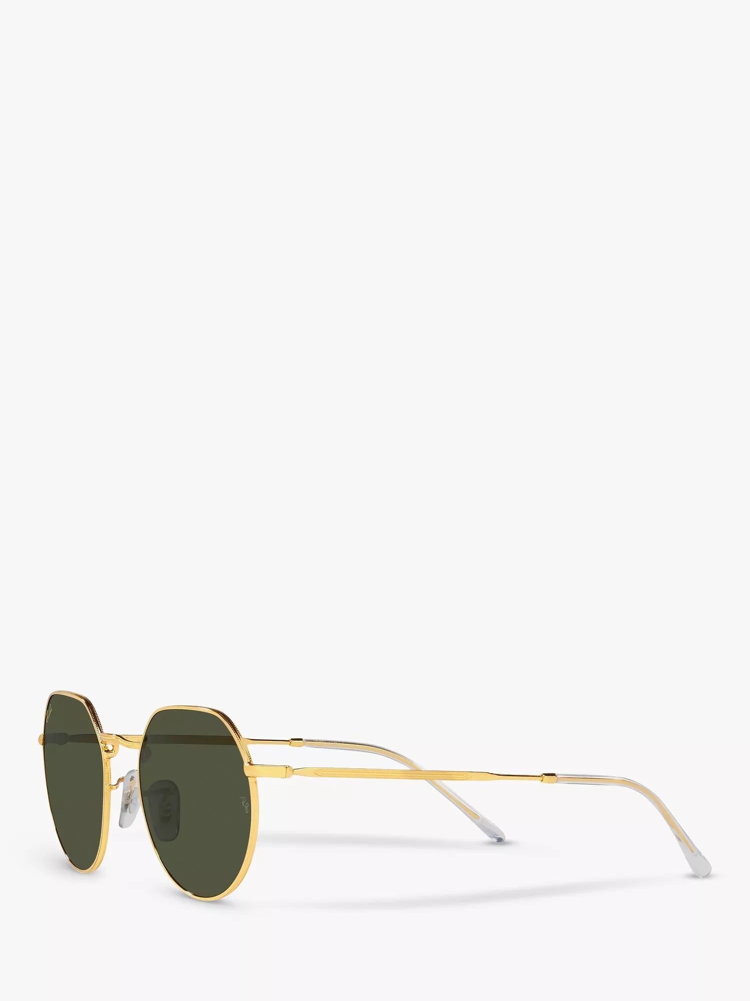Ray-Ban Jack hexagonal sunglasses gold classic green, imported from the UK