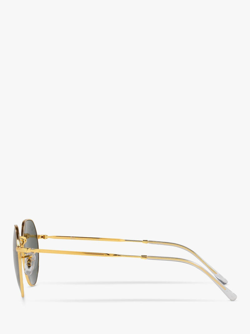 Ray-Ban Jack hexagonal sunglasses gold classic green, imported from the UK