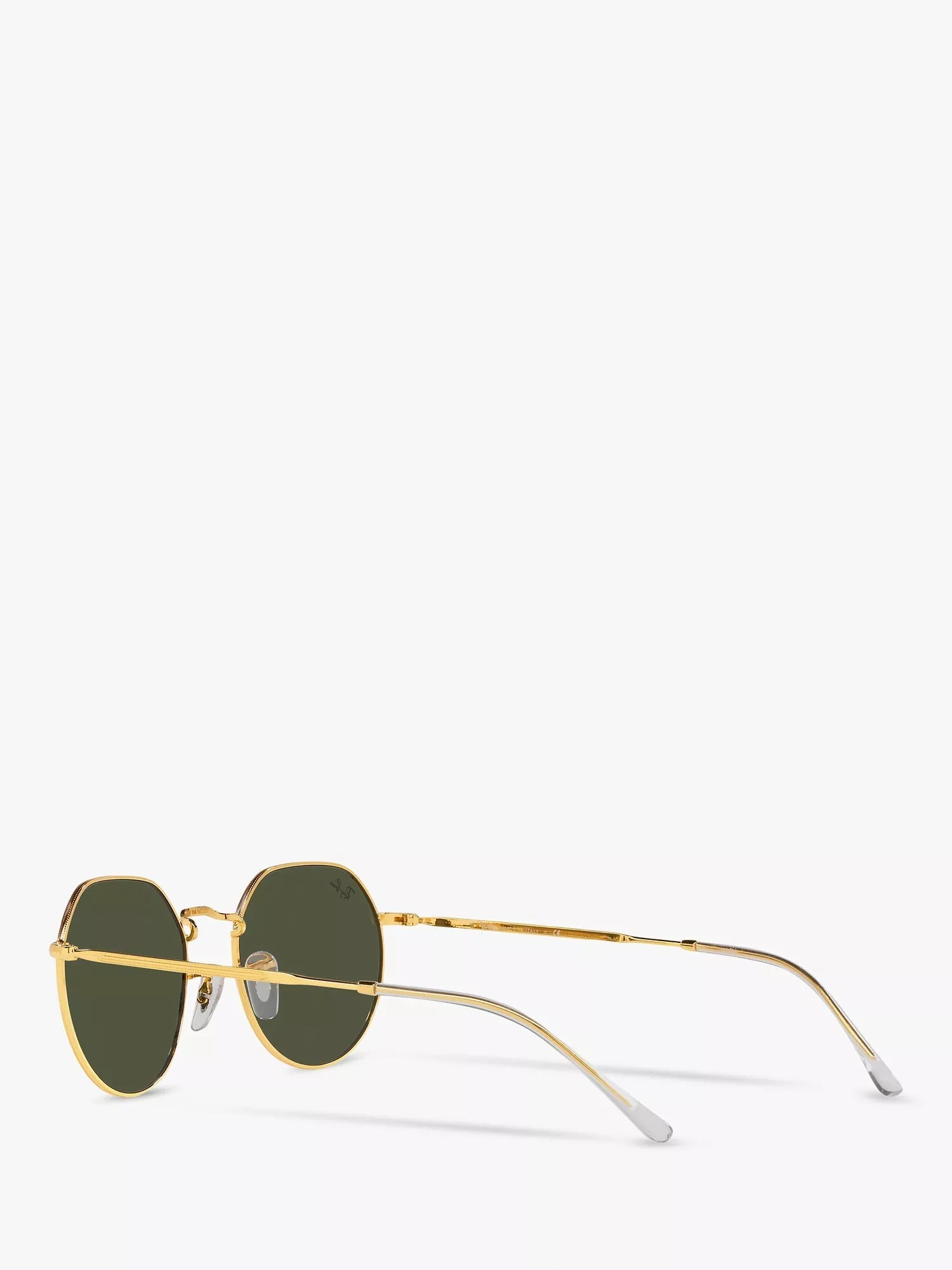 Ray-Ban Jack hexagonal sunglasses gold classic green, imported from the UK