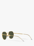 Ray-Ban Jack hexagonal sunglasses gold classic green, imported from the UK