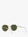 Ray-Ban Jack hexagonal sunglasses gold classic green, imported from the UK